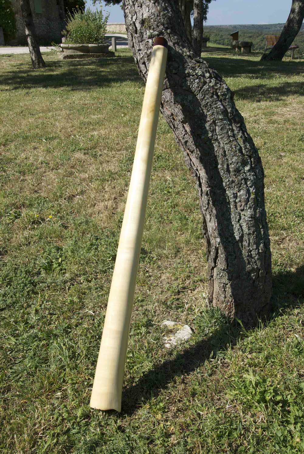 Didgeridoo nommé Ariki, en Ré#, tout droit, fabriqué en bois d'érable